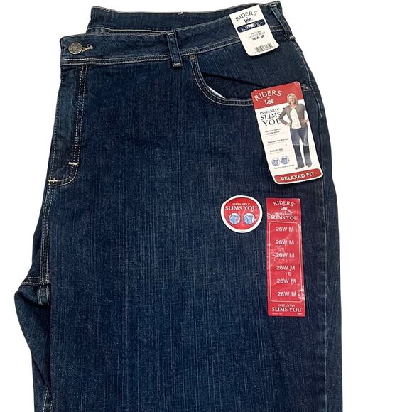 Riders by Lee Denim Jeans 26W Relaxed Fit Slimming Control Panel Women’s Plus - Picture 1 of 5